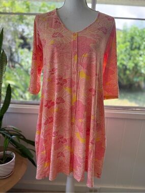 Ava Sky Dress Malta - Strawberry Hibiscus